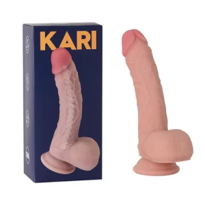 Dildo Kari Flesh dildo de silicona textura de pene realista